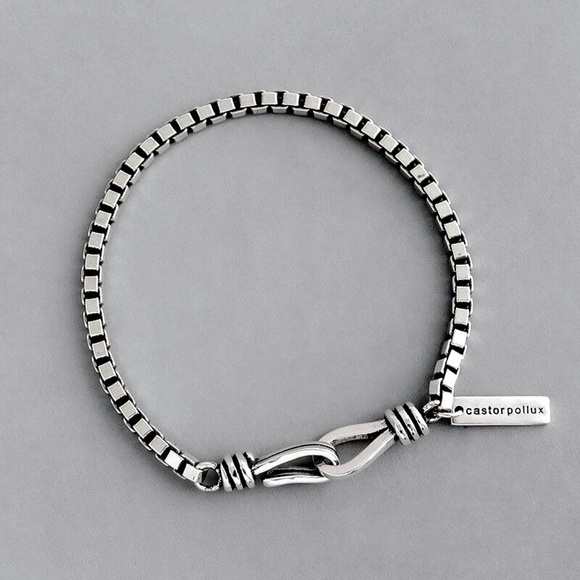 Castor Pollux Jewelry Castor Pollux 925 Sterling Silver Box Chain Bracelet Poshmark